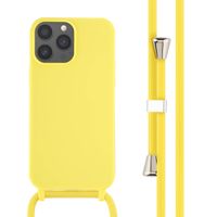 imoshion ﻿Coque en silicone avec cordon iPhone 13 Pro Max - Jaune