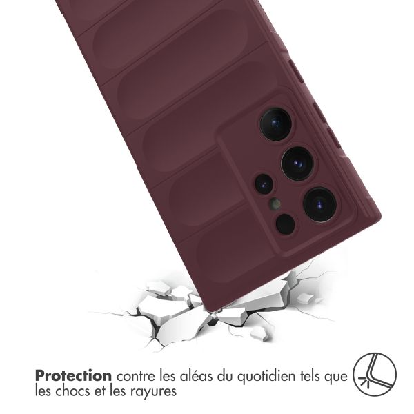 imoshion Coque arrière EasyGrip Samsung Galaxy S24 Ultra - Aubergine 