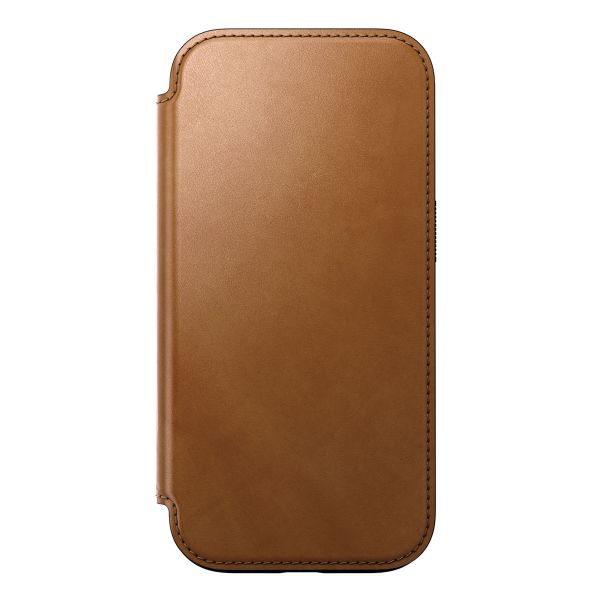 Nomad Étui de télephone portefeuille Modern Leather Folio Apple iPhone 16 Pro - English Tan