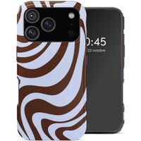 Selencia Coque arrière Vivid avec MagSafe Apple iPhone 17 Pro - Dream Swirl Chocolate