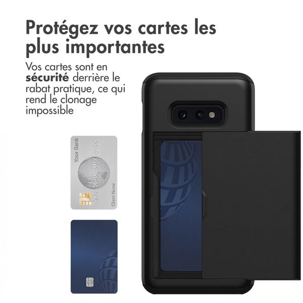 imoshion Coque arrière avec porte-cartes Samsung Galaxy S10e - Noir