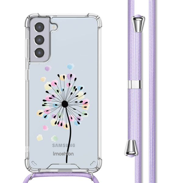 imoshion Coque Design avec cordon Samsung Galaxy S21 - Sandstone Dandelion