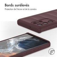 imoshion Coque arrière EasyGrip Samsung Galaxy S22 Ultra - Aubergine