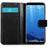 imoshion Étui de téléphone portefeuille Canvas Luxe Galaxy S8 - Noir