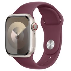 Apple Bracelet Sport Apple Watch Series 1 t/m 9 / SE (38/40/41 mm) | Series 10 / 11 (42 mm) - Taille M/L - Mulberry