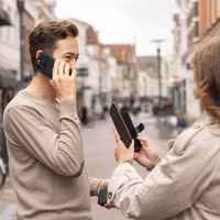 Selencia Étui portefeuille amovible Olyn avec MagSafe Samsung Galaxy S24 Ultra - Noir