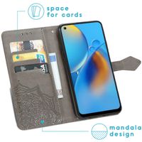 imoshion Etui de téléphone Mandala Oppo A74 (4G) - Gris