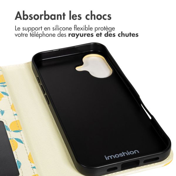 imoshion Étui de télephone portefeuille Design Apple iPhone 17 - Citrus Dream