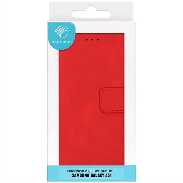 imoshion Etui de téléphone 2-en-1 amovible Samsung Galaxy A51 - Rouge