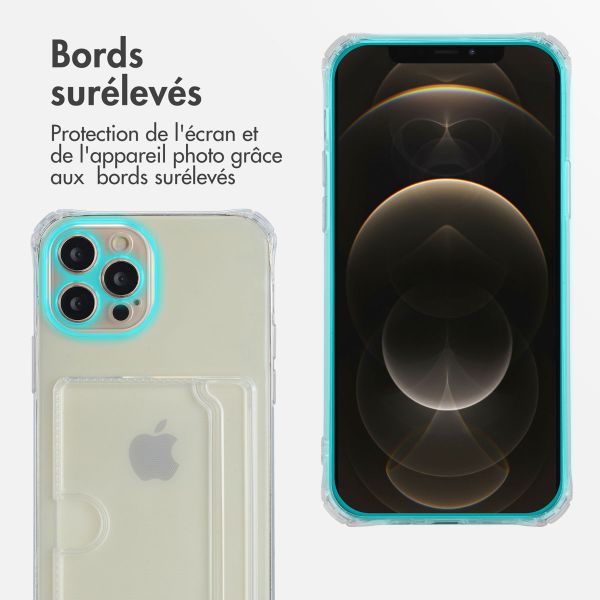 imoshion Coque silicone avec porte-cartes iPhone 12 Pro - Transparent