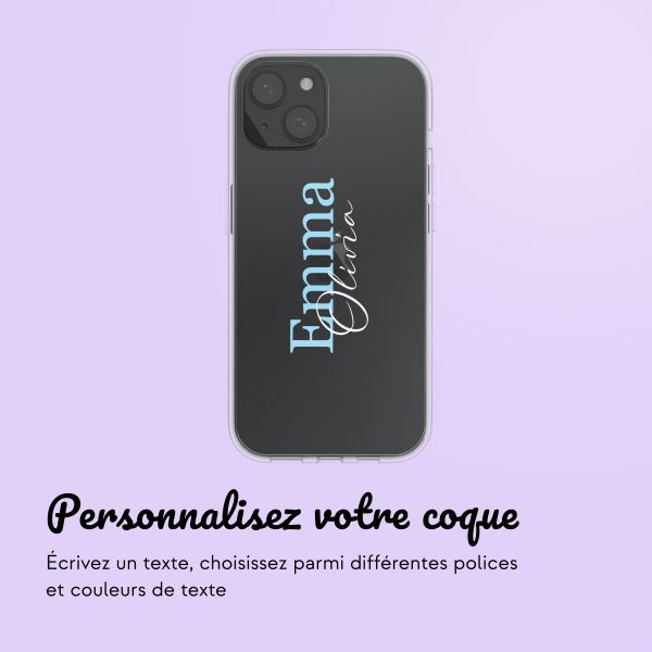 Coque avec votre propre photo et/ou texte Apple iPhone 15 - Naam