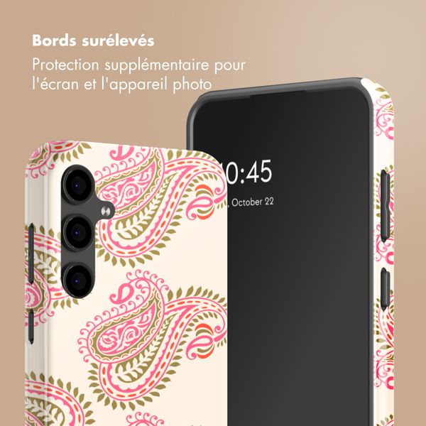 Selencia Coque arrière Vivid Samsung Galaxy S24 FE - Paisley Blush