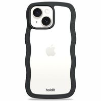 Holdit Coque Wavy Apple iPhone 13/14/15/16e - Black / Transparent