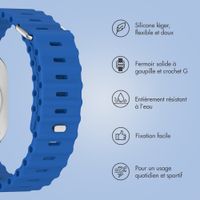 Accezz Bracelet Ocean Apple Watch Series 1 - 11 / SE / Ultra (44/45/46/49 mm) - Royal Blue