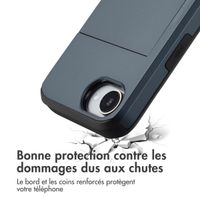 imoshion Coque arrière avec porte-cartes iPhone 16e - Bleu foncé