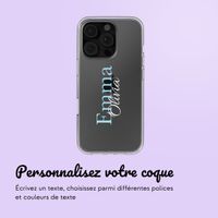 Coque personnalisée avec un nom iPhone 16 Pro - Transparent