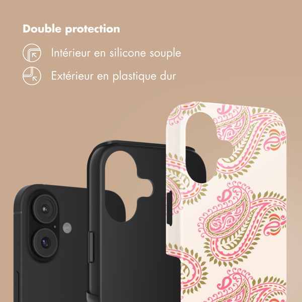 Selencia Coque arrière Vivid Apple iPhone 17 - Paisley Blush