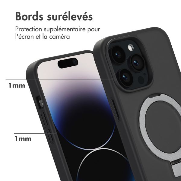 Accezz Coque Ring Stand avec MagSafe Apple iPhone 14 Pro Max - Noir