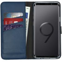 Selencia Étui de téléphone en cuir véritable Samsung Galaxy S9 Plus