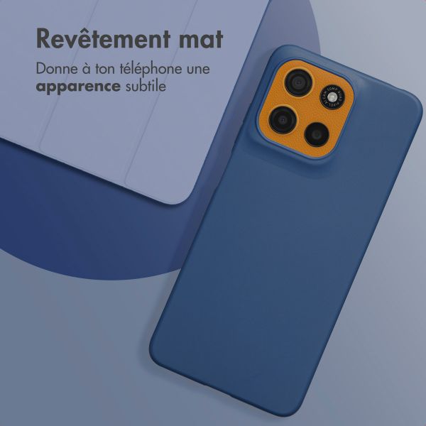 imoshion Coque Couleur Motorola Moto G15 / G15 Power - Bleu foncé