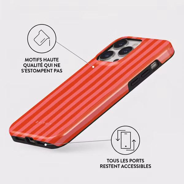Burga Coque Tough MagSafe Apple iPhone 13 Pro - Pomegranate