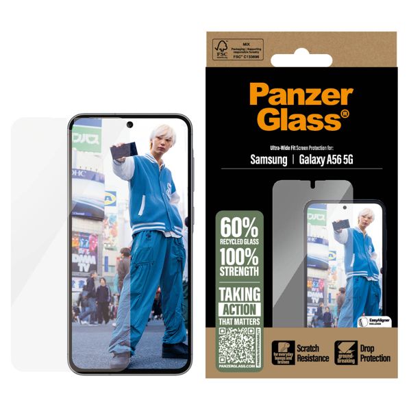 PanzerGlass Protection d'écran Ultra-Wide Fit avec applicateur Samsung Galaxy A56