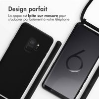 imoshion Coque en silicone avec cordon Samsung Galaxy S9 - Noir