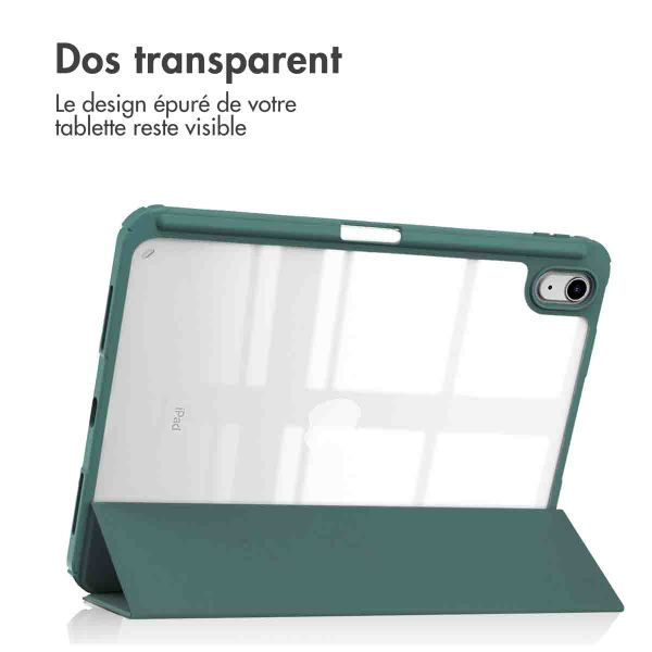 imoshion Coque tablette rigide Trifold Apple iPad 11 (2025) 11 pouces A16 / iPad 10 (2022) 10.9 pouces - Vert
