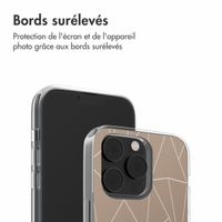 imoshion Coque Design iPhone 14 - Graphic Lines Beige