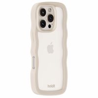 Holdit Coque Wavy Apple iPhone 16 Pro - Transparent / Light Beige