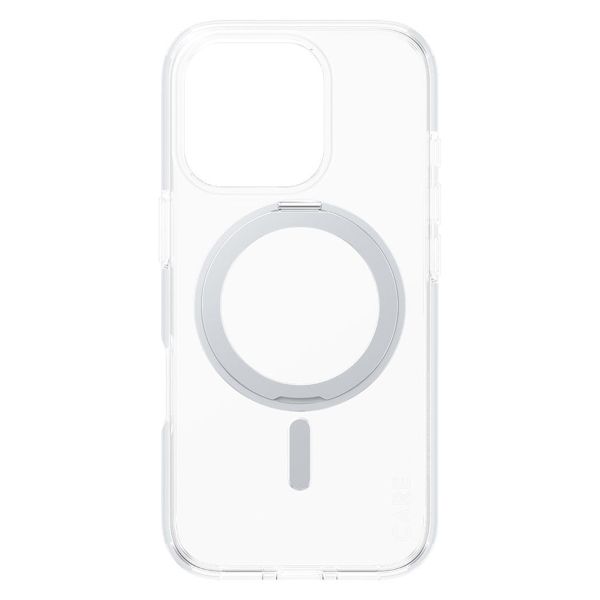 CARE by PanzerGlass Coque Kickstand MagSafe Apple iPhone 16 Pro - Silver