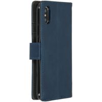 imoshion Étui de télephone portefeuille de luxe Apple iPhone X / Xs - Bleu foncé