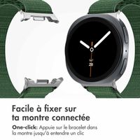 imoshion Bracelet en nylon Alpine Samsung Galaxy Watch 8 (40/44mm) / Classic (46mm) - Vert foncé