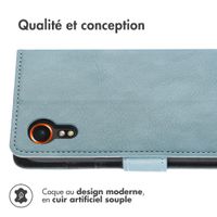 imoshion Étui de téléphone portefeuille Samsung Galaxy Xcover 7 - Bleu clair