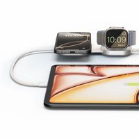 Zens Câble USB-C Pro 3 avec chargeur sans fil pour téléphone / earbuds / Apple Watch - MagSafe et Qi2 - Blanc