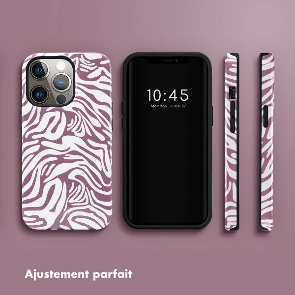 Selencia Coque arrière Vivid Apple iPhone 13 Pro - Trippy Swirl Dark Rose