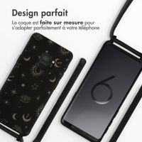 imoshion Coque design en silicone avec cordon Samsung Galaxy S9 - Sky Black