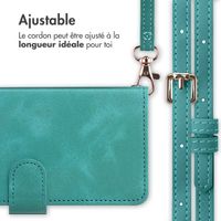 imoshion Etui de téléphone portefeuille avec cordon Samsung Galaxy A54 (5G) - Turquoise