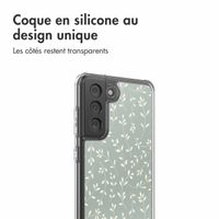 imoshion Coque Design Samsung Galaxy S21 FE - Smoke Green Flowers