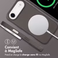 imoshion Coque arrière Color avec cordon amovible et MagSafe Apple iPhone Air - Black Coffee