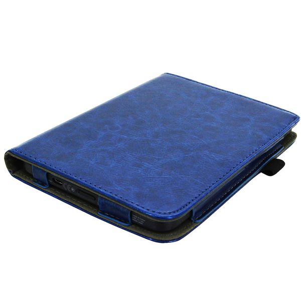 imoshion Étui de liseuse portefeuille en cuir végan Kobo Nia - Bleu foncé