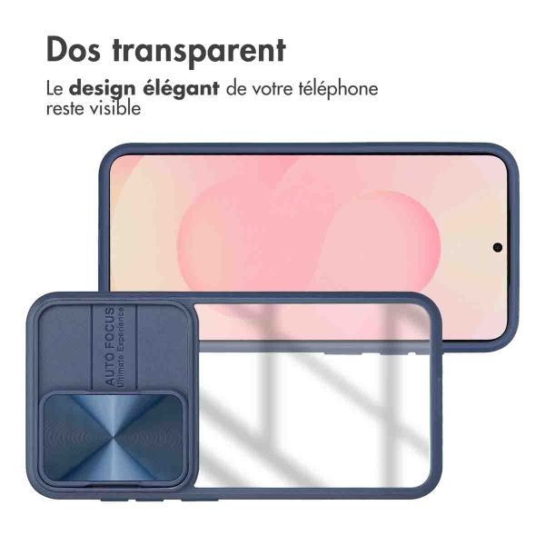 imoshion Coque arrière Camslider Samsung Galaxy S25 - Bleu foncé