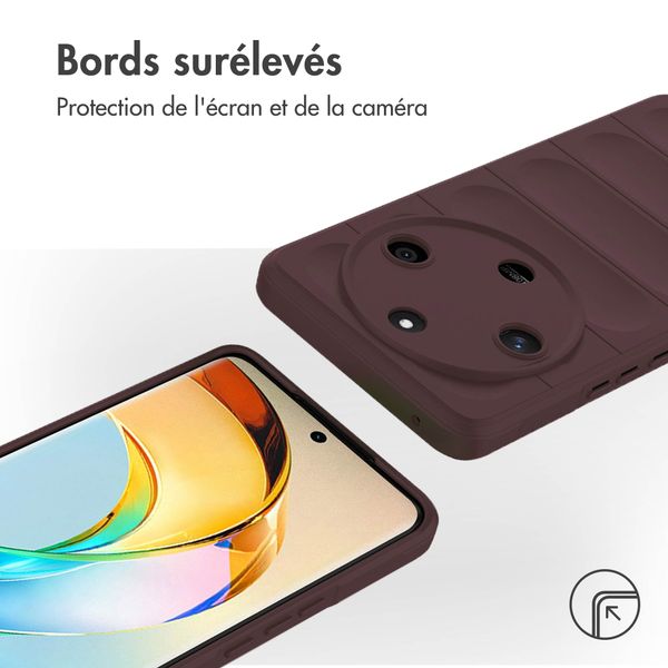 imoshion Coque arrière EasyGrip Honor Magic 6 Lite - Aubergine