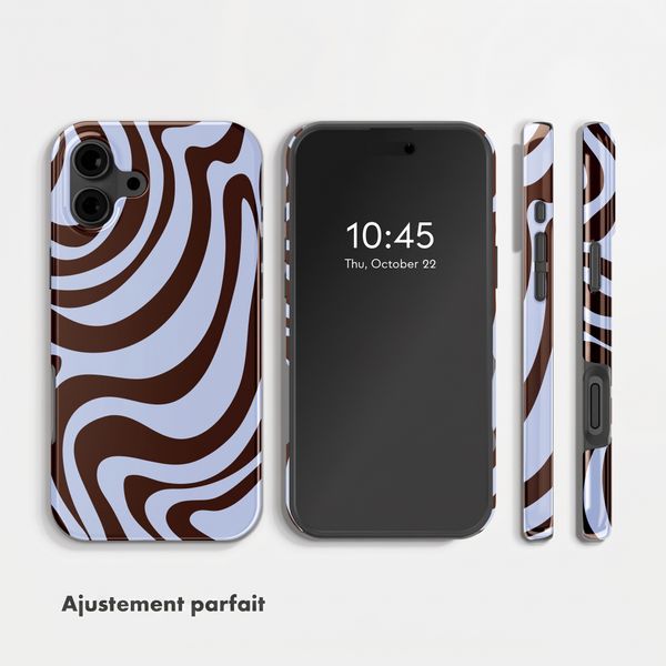Selencia Coque arrière Vivid Apple iPhone 16 - Dream Swirl Chocolate