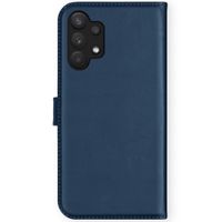 Selencia Étui portefeuille en cuir véritable Samsung Galaxy A32 (5G) - Bleu