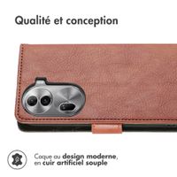 imoshion Étui de téléphone portefeuille Oppo Reno 11 - Brun