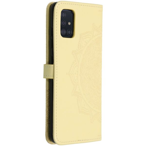 Etui de téléphone portefeuille Mandala Samsung Galaxy A51