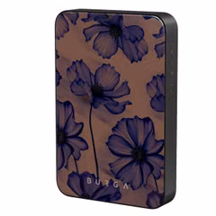 Burga Powerbank magnétique 5 000 mAh - Convient pour MagSafe et Qi2 - Nuit de velours / Gunmetal