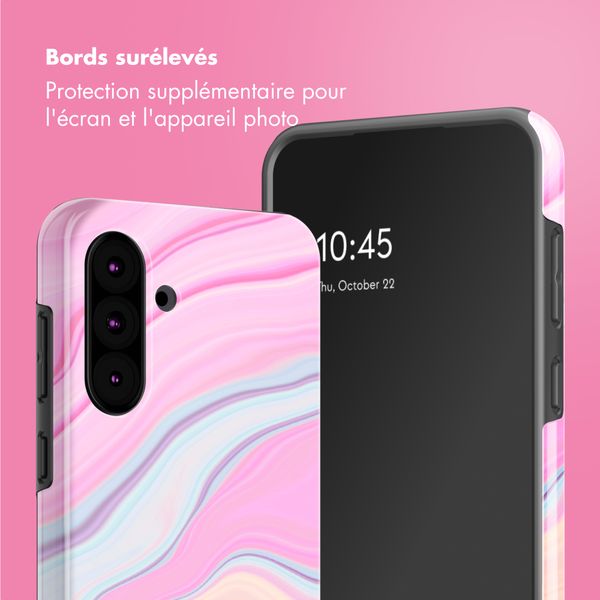 Selencia Coque arrière Vivid Samsung Galaxy A36 / A56 - Pastel Lipstick Marble