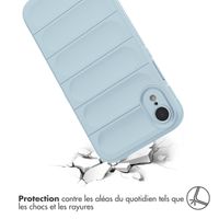 imoshion Coque arrière EasyGrip iPhone Xr - Bleu clair